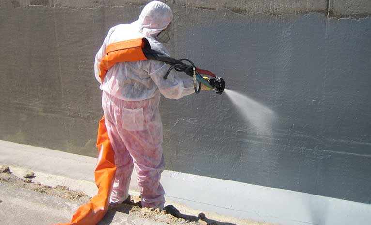 polyurea temel ve perde dust izolasyon
